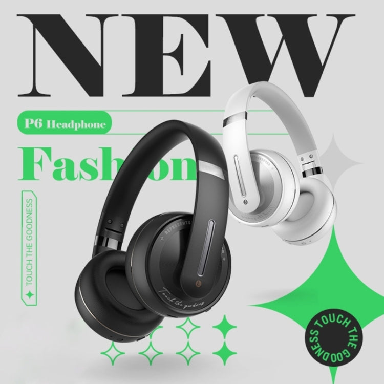 Casque stéréo sans fil Bluetooth 5.1 Fingertime P6 avec microphone