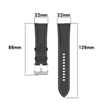 Bracelet de montre en fil à coudre texture veau, Pour Samsung Galaxy Watch 3 45mm, Pour Samsung Galaxy Watch 46mm, Pour Samsung Galaxy Gear S3 Classic / Gear S3 Frontier