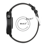 Bracelet de montre en fil à coudre texture veau, Pour Samsung Galaxy Watch 3 45mm, Pour Samsung Galaxy Watch 46mm, Pour Samsung Galaxy Gear S3 Classic / Gear S3 Frontier