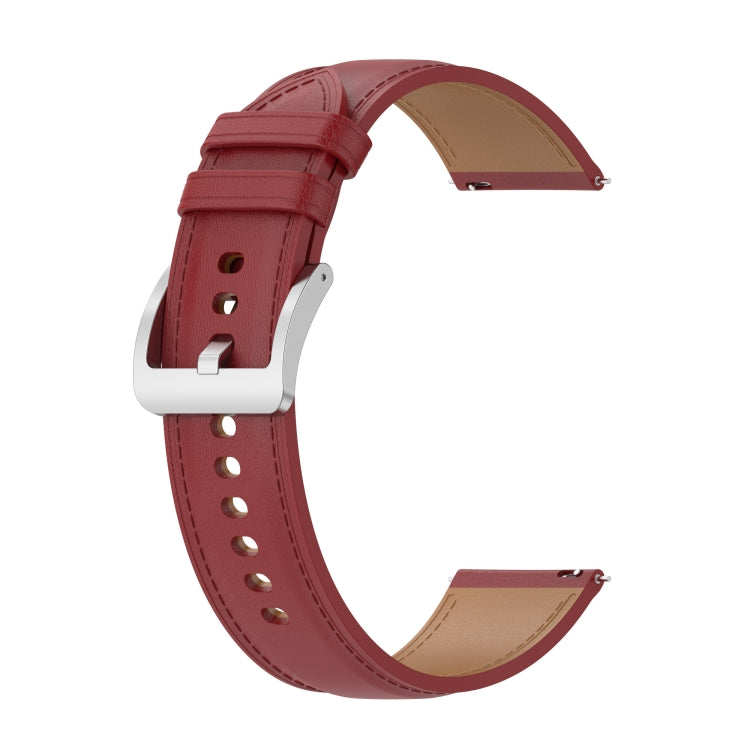 Calf Texture Sewing Thread Watchband, For Huawei Watch GT 3 42mm, For Huawei Watch GT 2 42mm, For Huawei Watch 2