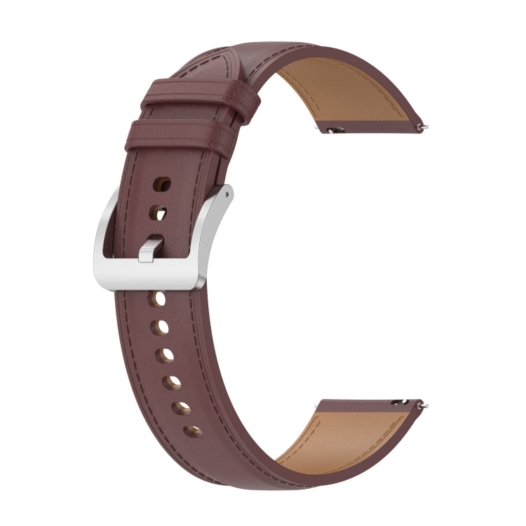 Calf Texture Sewing Thread Watchband, For Huawei Watch GT 3 42mm, For Huawei Watch GT 2 42mm, For Huawei Watch 2