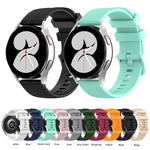Bracelet en silicone rayé en fibre de carbone 20 mm, pour Samsung Galaxy Watch 4 40mm / 44mm, pour Samsung Galaxy Watch 4 Classic 42mm / 46mm, pour Samsung Galaxy Watch 3 41mm, pour Samsung Galaxy Watch Active 2 40mm / 44mm