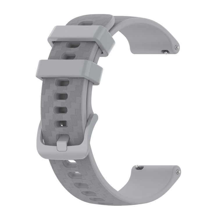 20mm Carbon Fiber Striped Silicone Strap, For Garmin Vivomove3, For Garmin Venu SQ, For Garmin Forerunner 645 Music, For Garmin VivoMove Luxe