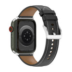 Bracelet de montre en cuir de vachette à couture double couche pour Apple Watch Series, 7 41mm / 6&SE&5&4 40mm / 3&2&1 38mm 20mm, 7 45mm / 6&SE&5&4 44mm / 3&2&1 42mm 22mm, 7 41mm / 6&SE&5&4 40mm / 3&2&1 38mm 22mm, 7 45mm / 6&SE&5&4 44mm / 3&2&1 42mm 20mm