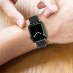 Bracelet de montre en cuir de vachette à couture double couche pour Apple Watch Series, 7 41mm / 6&SE&5&4 40mm / 3&2&1 38mm 20mm, 7 45mm / 6&SE&5&4 44mm / 3&2&1 42mm 22mm, 7 41mm / 6&SE&5&4 40mm / 3&2&1 38mm 22mm, 7 45mm / 6&SE&5&4 44mm / 3&2&1 42mm 20mm