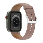 Bracelet de montre en cuir de vachette à couture double couche pour Apple Watch Series, 7 41mm / 6&SE&5&4 40mm / 3&2&1 38mm 20mm, 7 45mm / 6&SE&5&4 44mm / 3&2&1 42mm 22mm, 7 41mm / 6&SE&5&4 40mm / 3&2&1 38mm 22mm, 7 45mm / 6&SE&5&4 44mm / 3&2&1 42mm 20mm