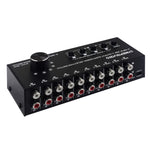 Sélecteur de signal audio RCA 4 entrées 4 sorties Commutateur de distribution Contrôle de l'appareil