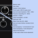 Distributeur de signal audio 1 entrée 4 sorties, sans consommation, sortie interface 3,5 mm, 1 entrée 4 sorties interface 3,5 mm
