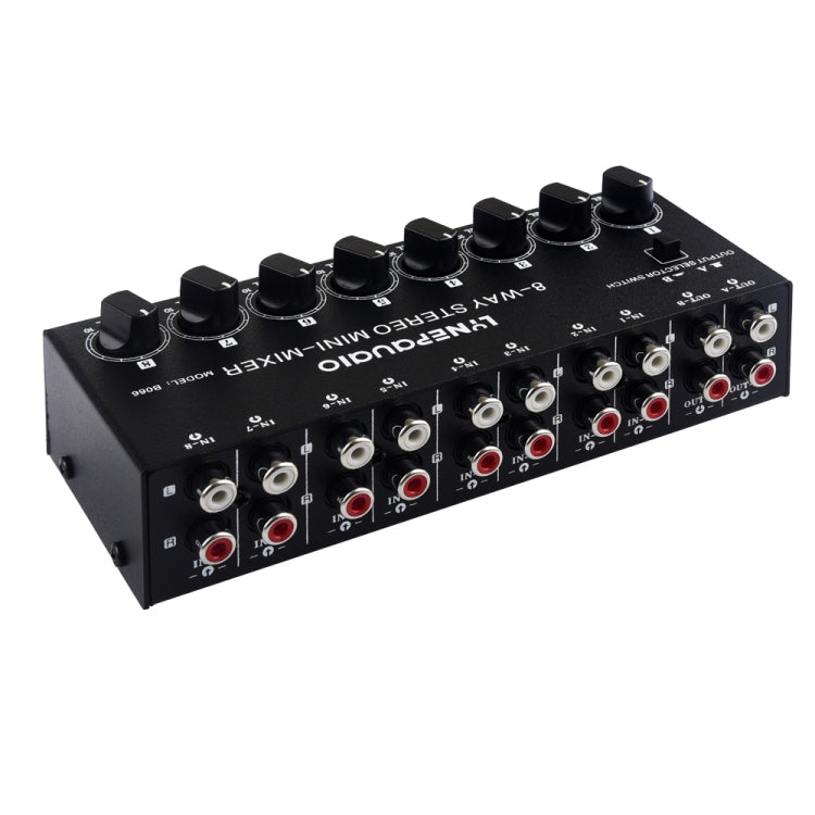 Mini mélangeur passif stéréo 8 canaux RCA sans source audio, sans alimentation, 8 canaux RCA B066