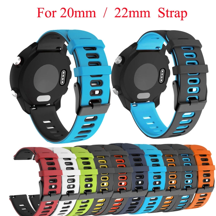 22mm Mixed-Color Silicone Strap, For Huawei Watch GT 42mm / 46mm, For Huawei Watch GT2 46mm