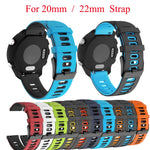 Bracelet en silicone de couleur mélangée de 20 mm, pour Samsung Galaxy Watch 4 40 mm, pour Samsung Galaxy Watch 4 44 mm