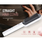 K-SKIN KD380 Lisseur de cheveux Électrique Peigne lisseur friseur Brosse Chauffage PTC Brosse à lisser en céramique, prise UK, noir, prise UK, blanc, prise EU, noir, prise EU, blanc
