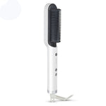 K-SKIN KD380 Lisseur de cheveux Électrique Peigne lisseur friseur Brosse Chauffage PTC Brosse à lisser en céramique, prise UK, noir, prise UK, blanc, prise EU, noir, prise EU, blanc