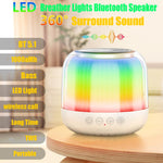 JY12 Enceinte Bluetooth Sans Fil Lumière Respirante LED RGB Plein Écran