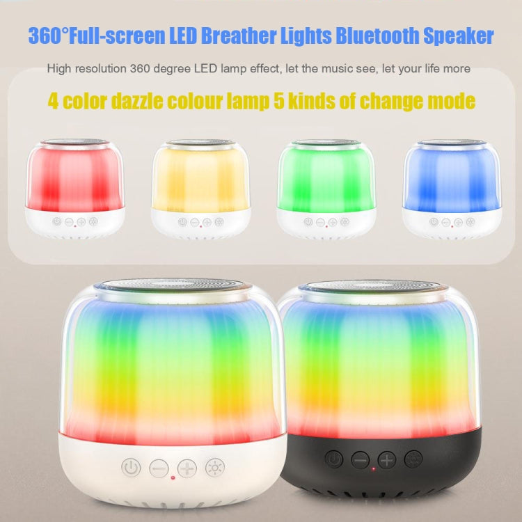 JY12 Enceinte Bluetooth Sans Fil Lumière Respirante LED RGB Plein Écran