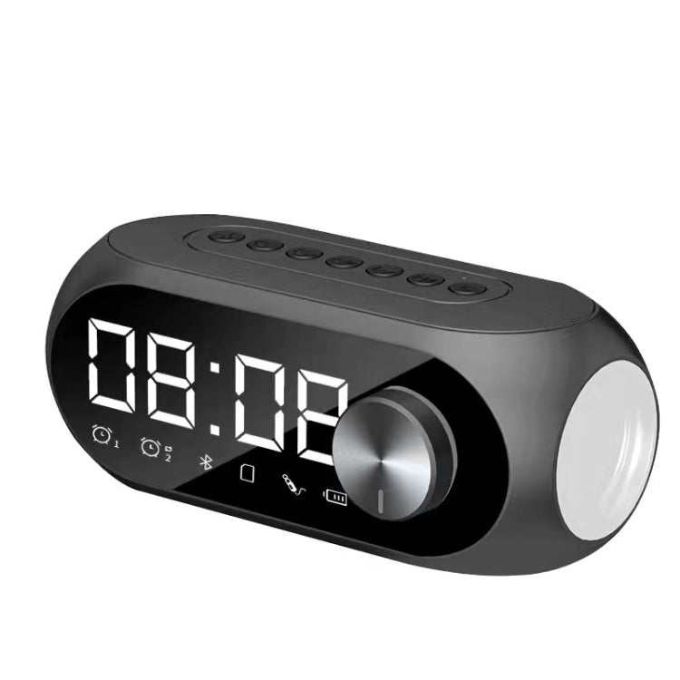 AEC S8 Enceintes Bluetooth Horloge Réveil avec Lumière LED Support TF / FM, S8