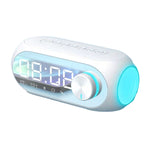 AEC S8 Enceintes Bluetooth Horloge Réveil avec Lumière LED Support TF / FM, S8