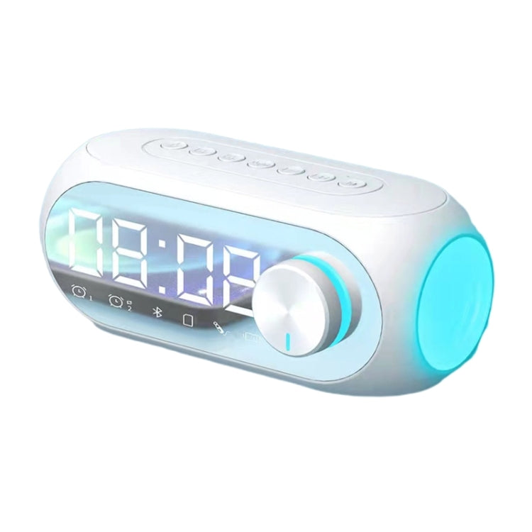 AEC S8 Enceintes Bluetooth Horloge Réveil avec Lumière LED Support TF / FM, S8