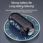 AEC S8 Enceintes Bluetooth Horloge Réveil avec Lumière LED Support TF / FM, S8