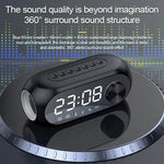 AEC S8 Enceintes Bluetooth Horloge Réveil avec Lumière LED Support TF / FM, S8