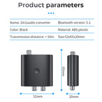 Récepteur audio Bluetooth 5.1 BT-B36 TV Fibre Coaxial Convertisseur numérique vers analogique
