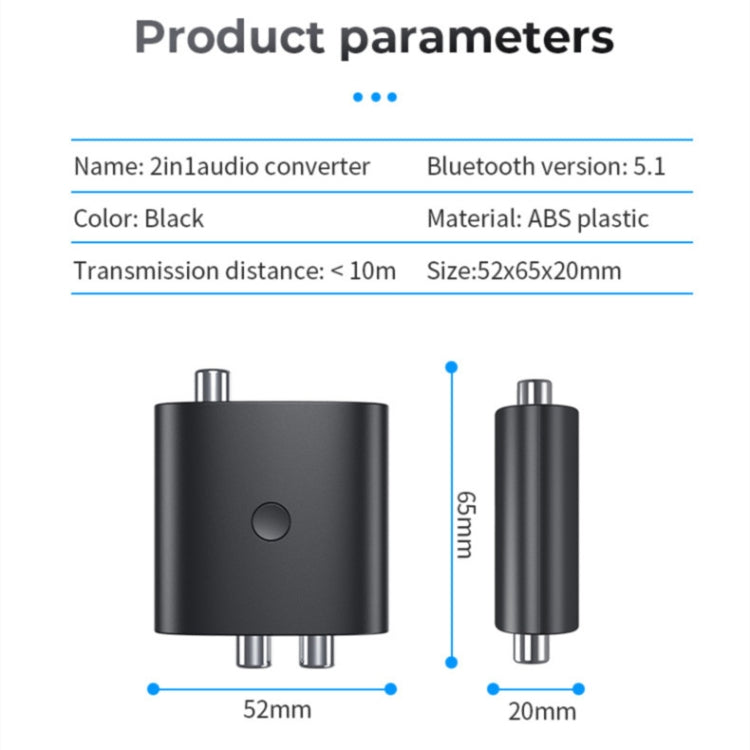 Récepteur audio Bluetooth 5.1 BT-B36 TV Fibre Coaxial Convertisseur numérique vers analogique