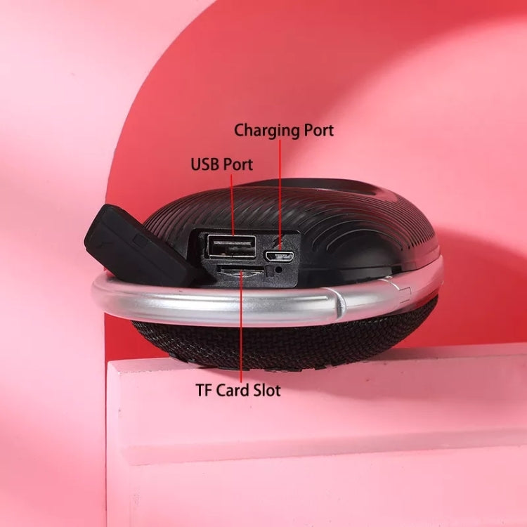 T&G TG321 Enceinte Mini Portable Sans Fil Extérieure TWS avec Lumière LED, TG321