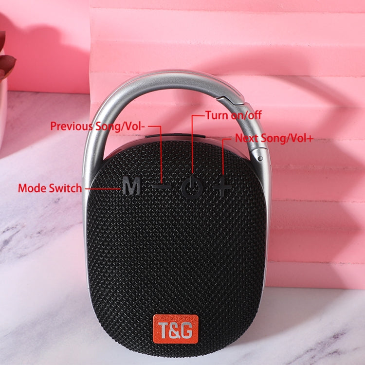 T&G TG321 Enceinte Mini Portable Sans Fil Extérieure TWS avec Lumière LED, TG321