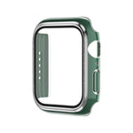 Boîtier de montre en PC bicolore galvanisé avec film trempé, pour Apple Watch Series 9 / 8 / 7 45 mm, pour Apple Watch Series 6/5/4/SE 44 mm