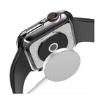 Boîtier de montre en PC bicolore plaqué électrolytiquement + film trempé, pour Apple Watch Series 3/2/1 42mm, pour Apple Watch Series 9/8/7 41mm