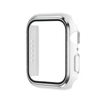 Boîtier de montre en PC bicolore plaqué électrolytiquement + film trempé, pour Apple Watch Series 3/2/1 42mm, pour Apple Watch Series 9/8/7 41mm