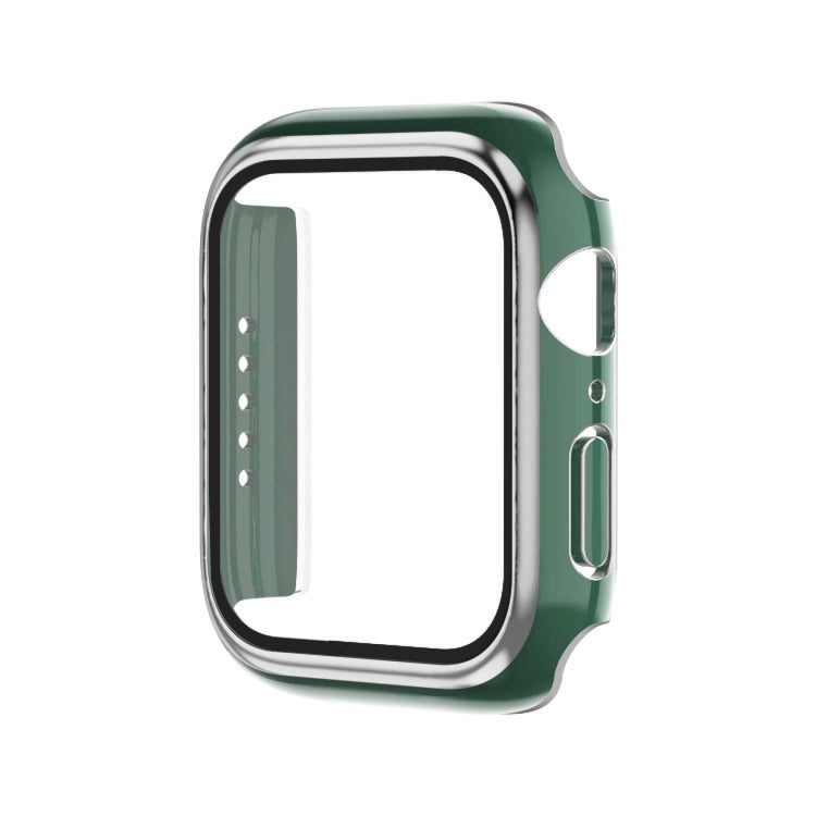 Boîtier de montre en PC bicolore plaqué électrolytiquement + film trempé, pour Apple Watch Series 3/2/1 42mm, pour Apple Watch Series 9/8/7 41mm