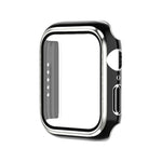 Boîtier de montre en PC bicolore plaqué électrolytiquement + film trempé, pour Apple Watch Series 3/2/1 42mm, pour Apple Watch Series 9/8/7 41mm