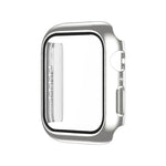 Coque de montre monochrome plaquée PC+Film trempé, pour Apple Watch Series 9 / 8 / 7 45mm, pour Apple Watch Series 8 / 7 45mm, pour Apple Watch Series 6/5/4/SE 44mm, pour Apple Watch Series 3/2/1 42mm, pour Apple Watch Series 9 / 8 / 7 41mm