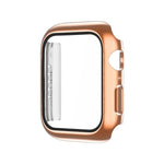Coque de montre monochrome plaquée PC+Film trempé, pour Apple Watch Series 9 / 8 / 7 45mm, pour Apple Watch Series 8 / 7 45mm, pour Apple Watch Series 6/5/4/SE 44mm, pour Apple Watch Series 3/2/1 42mm, pour Apple Watch Series 9 / 8 / 7 41mm