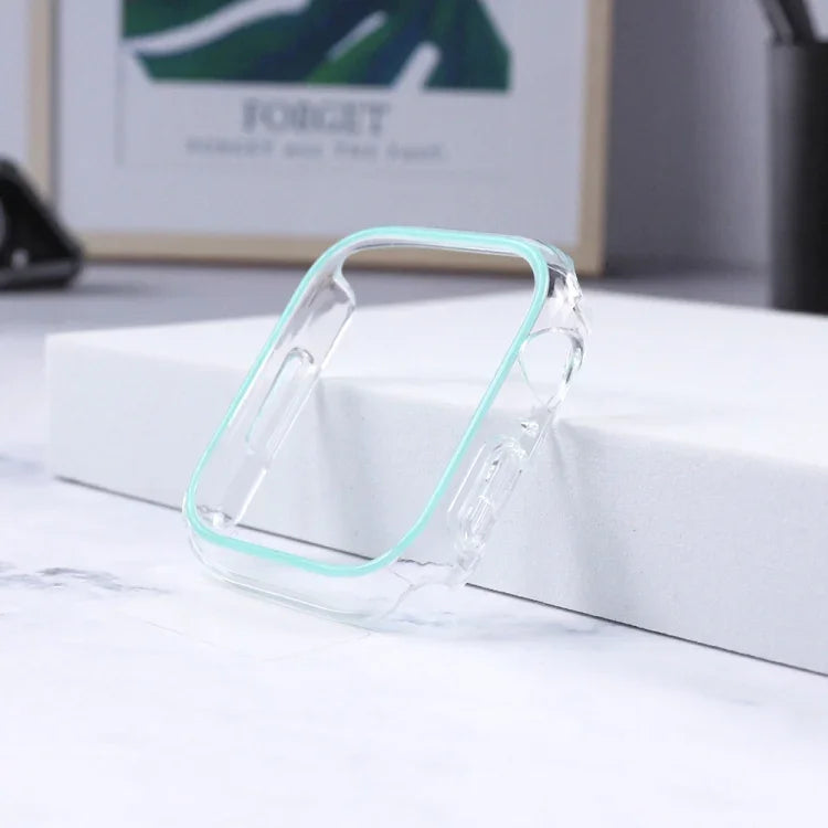 Boîtier de montre PC coloré creux lumineux, pour Apple Watch Series 9 / 8 / 7 45mm, pour Apple Watch Series 6/5/4/SE 44mm, pour Apple Watch Series 3/2/1 42mm, pour Apple Watch Series 9 / 8 / 7 41mm, pour Apple Watch Series 6/5/4/SE 40mm