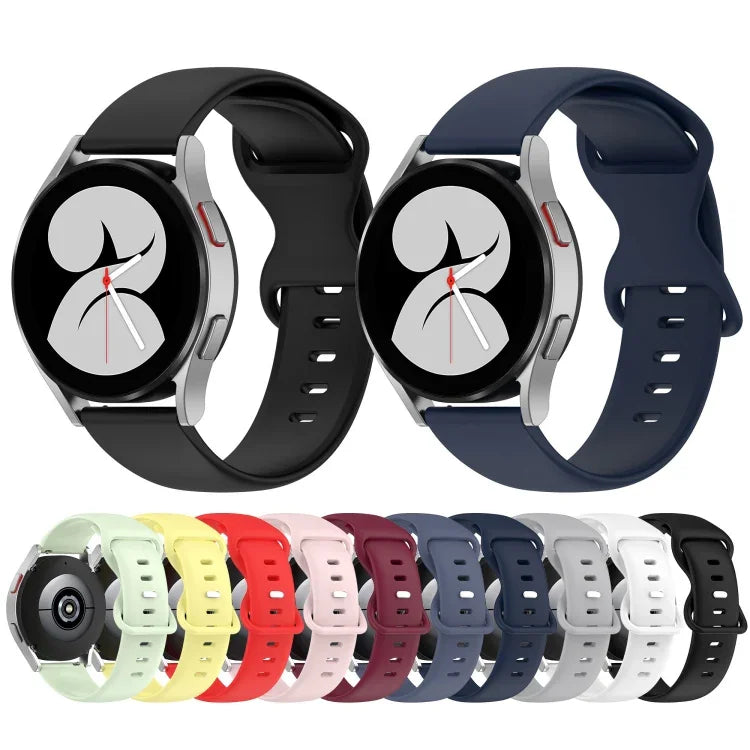 20mm Solid Color Silicone Watch Band, For Samsung Galaxy Watch Active 40mm, For Samsung Galaxy Watch 42mm, For Samsung Galaxy Gear Sport, For Samsung Gear S2 Classic
