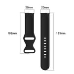 20mm Solid Color Silicone Watch Band, For Samsung Galaxy Watch Active 40mm, For Samsung Galaxy Watch 42mm, For Samsung Galaxy Gear Sport, For Samsung Gear S2 Classic
