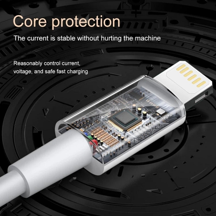 Câble de données de charge rapide PD30W USB-C / Type-C vers 8 broches pour iPhone Series, 1m, 1.5m, 2m