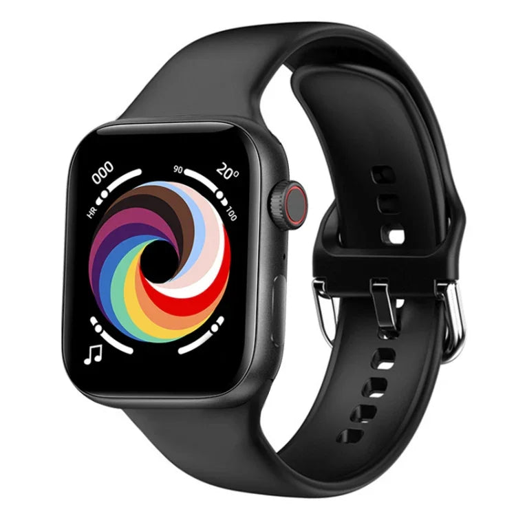 Montre connectée CT7 avec écran couleur de 1,7 pouce, compatible avec la surveillance de la fréquence cardiaque et de la pression artérielle.