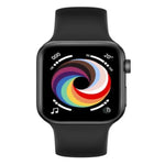 Montre connectée CT7 avec écran couleur de 1,7 pouce, compatible avec la surveillance de la fréquence cardiaque et de la pression artérielle.