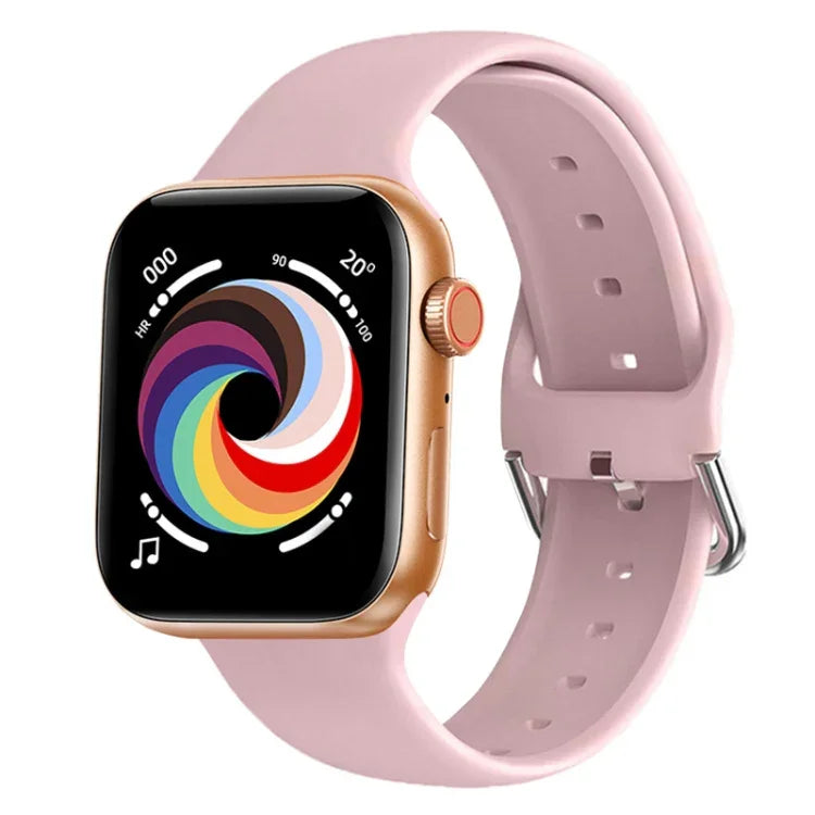 Montre connectée CT7 avec écran couleur de 1,7 pouce, compatible avec la surveillance de la fréquence cardiaque et de la pression artérielle.