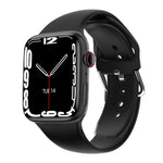 Montre connectée W7 avec écran couleur de 1,8 pouce, compatible avec la surveillance de la fréquence cardiaque et de la pression artérielle.