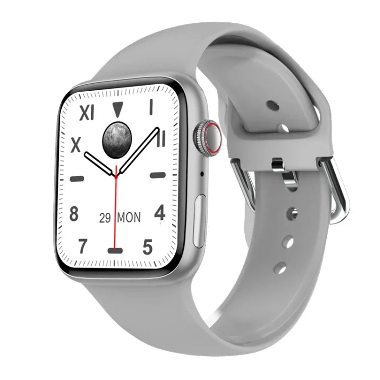 Montre connectée W7 avec écran couleur de 1,8 pouce, compatible avec la surveillance de la fréquence cardiaque et de la pression artérielle.