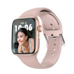 Montre connectée W7 avec écran couleur de 1,8 pouce, compatible avec la surveillance de la fréquence cardiaque et de la pression artérielle.