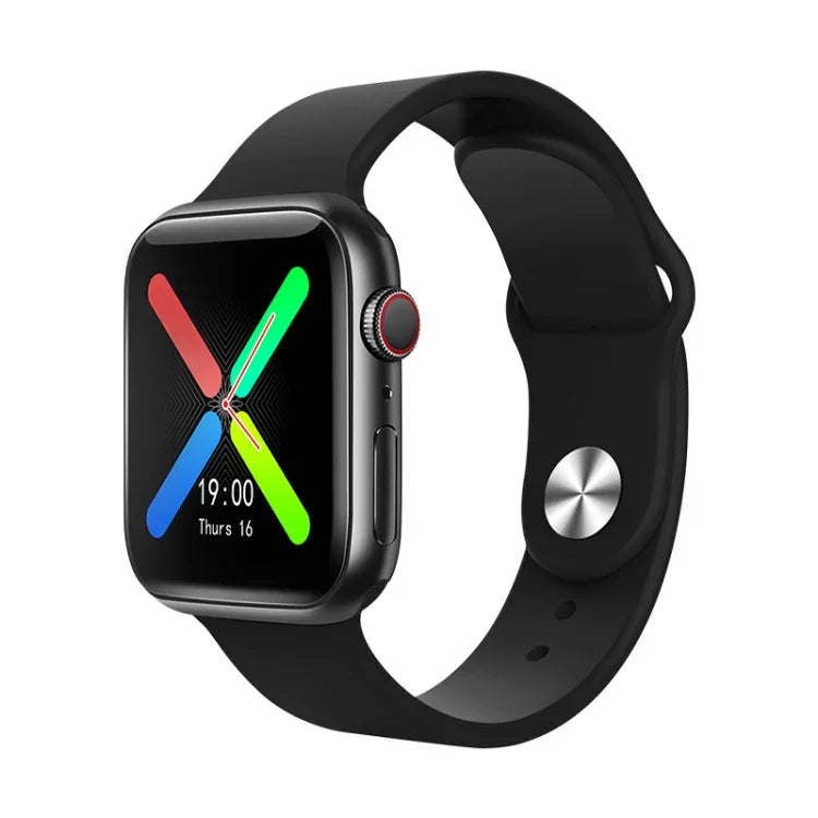 Montre connectée T500 Plus avec écran couleur de 1,54 pouce, compatible avec la surveillance de la fréquence cardiaque et de la pression artérielle.