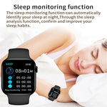 Montre connectée T500 Plus avec écran couleur de 1,54 pouce, compatible avec la surveillance de la fréquence cardiaque et de la pression artérielle.