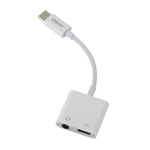 Câble adaptateur audio et de chargement ENKAY ENK-AT106 USB-C / Type-C vers jack 3,5 mm + Type-C pour casque