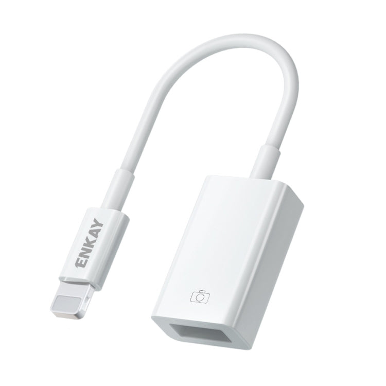 Câble de données adaptateur ENKAY ENK-AT108 8 broches vers USB 3.0 OTG pour iPhone/iPad