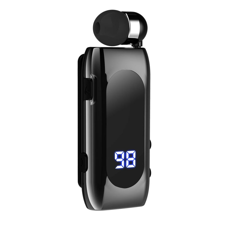 Écouteur Sportif Simple Intra-auriculaire Intelligent K55 Bluetooth 5.2 à Câble Rétractable